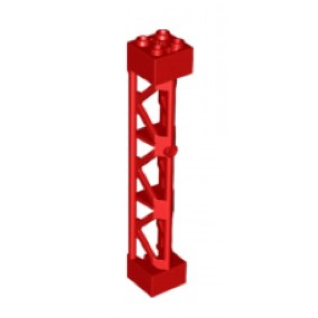 LEGO Lattice Tower Support Girder Red